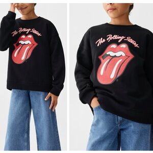MANGO girls size 11 12 Rolling Stones sweatshirt